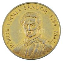 Bognár György (1944-) 1992. "Magyarok III. Világkongresszusa / Kőrösi Csoma Sándor 1784-1842" kétoldalas aranyozott fém emlékérem (42,5mm) T:AU (PP) ujjlenyomat, karc