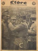 1916 Előre. Képes hetilap III. évf. 27-52. számai. Rendkívül gazdag fekete-fehér képanyaggal illusztrált. Rengeteg háborúval kapcsolatos képpel. Az egyik címlapon Ferenc József halálhírével. + Dr. Oetker: Mi az a világos fej, amellyel kül és belföldön bármerre járunk, mindenütt találkozunk. Ez Dr. Oetker cégnek védjegye. Dr. Oetker recepteskönyv modern fénymásolata. Átkötött modern egészvászon-kötésben.