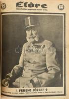 1916 Előre. Képes hetilap III. évf. 27-52. számai. Rendkívül gazdag fekete-fehér képanyaggal illuszt...