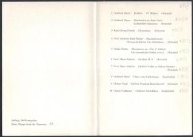 1970 Klf. alkotók (Gerhard Beyer, Karl-Georg Hirsch, Helga Paditz, stb.): XIII. Internationaler Exli...