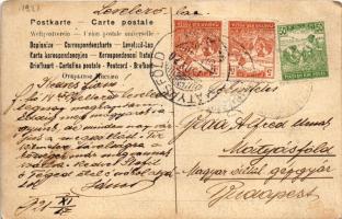 1921 Kislányok műtermi fotója / girls. photo (gyűrődés / crease)