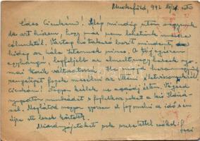 1942 Tábori postai levelezőlap, feladó: Dr. Szilvássy László, a 202/34. számú tábori postáról, feles...