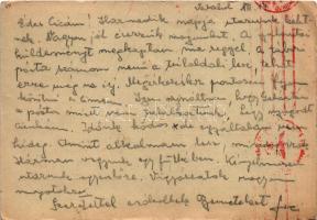 1942 Tábori postai levelezőlap, feladó: Dr. Szilvássy László, a 202/34. számú tábori postáról, feles...