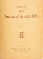 Brandes' Karte für den Europäischen Krieg 1914. / Európa térképe az I. világháború idején, 1 : ...