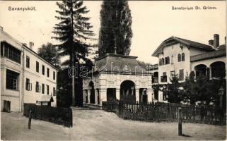 Savanyúkút, Bad Sauerbrunn; Sanatorium Dr Grimm. Fritz Hönigsberg / szanatórium / sanatorium (fl)