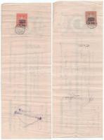 Budapest 1907-1940. 22db-os vegyes kitöltött váltó bélyegzésekkel T:F,VG