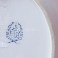 Herendi sova mintás hamutál. Kézzel festett, jelzett, hibátlan 12x6 cm