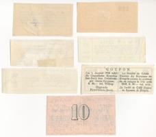 1919-1945. 7db klf részvényszelvény T:AU-F