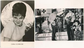 13 db MODERN magyar és külföldi színész képeslap