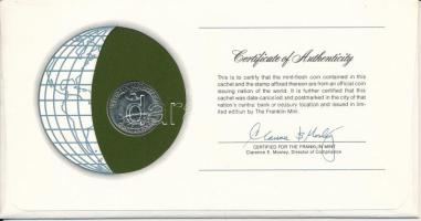 Amerikai Egyesült Államok 1979. 25c "Nemzetek pénzérméi" felbélyegzett borítékban, bélyegz...