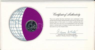 Belize 1979. 25c Cu-Ni "Nemzetek pénzérméi" felbélyegzett borítékban, bélyegzéssel T:UNC
...