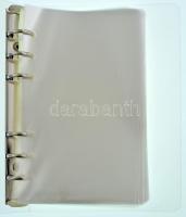 Zsebes bankjegy album műanyag tokkal, ~100db (~170x105mm) lappal, jó állapotban