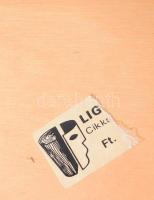 3 darab iparművész doboz és gyufatartó, dobozokban fa betéttel, h: 20,5 cm alatt