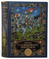 Tolnai: A világháború története 1914-1917. Diplomáciai okiratok, hivatalos jelentések, szemtanúk hiteles följegyzései és eredeti adatok nyomán írta Zigány Árpád. Több száz képpel, eredeti fölvételekkel és térképekkel. A Tolnai Világlapja ajándéka. I. köt. Bp.,én., Magyar Kereskedelmi Közlöny, (Tolnai Világlapja-ny.), 448 p. Kiadói aranyozott, festett, illusztrált egészvászon-kötés, kopott, foltos borítóval, kissé sérült gerinccel.