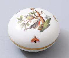 Herendi Rothschild mintás bonbonier, jelzett, d: 8 cm