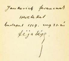 Féja Géza: A régi magyarság. A magyar irodalom története a legrégibb időktől 1772-ig. A szerző, Féja Géza (1900-1978) író, újságíró, szerkesztő által Jankovich Ferenc (1907-1971) Kossuth-, József Attila- és Baumgarten-díjas költő, író, műfordító részére DEDIKÁLT példány. Tátra-könyvek szlovenszkói írók munkái I. köt. Pozsony,[1937], Tátra-Könyvek,(Presov/Eperjes-ny.), 197+3 p. Első kiadás. Kiadói egészvászon-kötés.