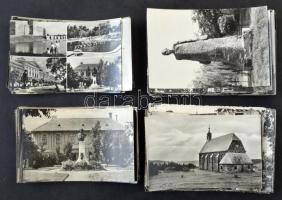 Kb. 100 db MODERN magyarországi fekete-fehér város képeslap / 100 modern black and white Hungarian town postcards