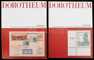 Dorotheum 2 darab árverési katalógus, bélyegek témában, 2018-2020.