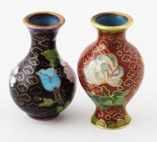 2 darab kínai cloisonne kisváza, m: 5 cm