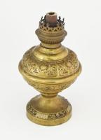 Régi réz petróleumlámpa, m: 26 cm