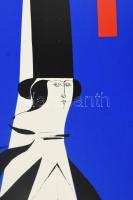 Kass János (1927-2010): Judit. Szitanyomat, papír, jelzett, 49x35 cm Lap szélén rajzszög nyommal