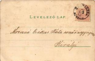 1899 (Vorläufer) Miskolc, Pálóczy emlék, kálvária, városháza, Erzsébet fürdő. Lövy József fia Art No...