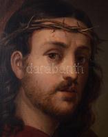 Jelzés nélkül: Fájdalmas Krisztus. Olaj, vászon, dublírozott 53x43 cm