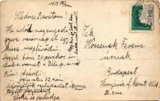 1937 Agárd (Gárdony), vasútállomás (felületi sérülés / surface damage)