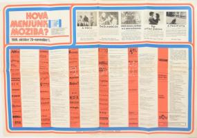 1989 Hova menjünk moziba. 100x68 cm