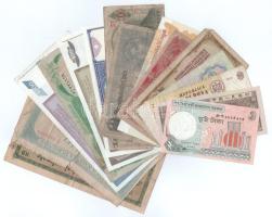 Vegyes 15db-os külföldi bankjegy tétel T:F,VG Mixed 15pcs of foregin banknotes banknotes lot C:F,VG