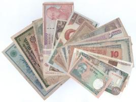 Vegyes 15db-os külföldi bankjegy tétel T:AU,F,VG Mixed 15pcs of foregin banknotes banknotes lot C:AU,F,VG