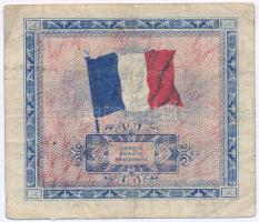 Franciaország / Szövetséges katonai kiadás 1944. 5Fr T:F,VG lyuk
France / Allied military currency ...