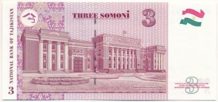Tádzsikisztán 2010. 3S T:UNC
Tajikistan 2010. 3 Somoni C:UNC