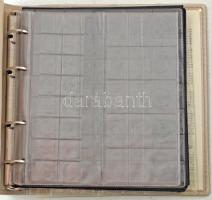 1db műbőr érmeberakó berakólapokkal + 1db éremtartó tálca kisméretű érmékhez (140db férőhellyel), mi...