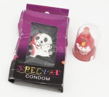 2 db humoros óvszer, bontatlan.