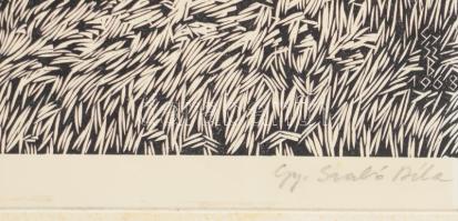 Gy. Szabó Béla (1905-1985): Koltói somfa. Fametszet, papír, kézi levonat. jelzett, 49x39 cm
Paszpar...
