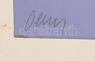 Veszely Ferenc (1945-): 2 db akvarell. papír. Jelzett 25x20 cm Paszpartuban