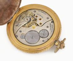 Ludwig Simon Berlin zsabóra, svájci szerkezettel, fém számlap, kissé kopott, működik aranyozott fém ...