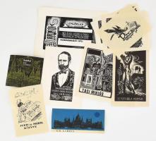 12 db ex libris klf művészek, technikák