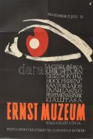 Ernst múzeum kiállítási plakát ca 1960. 57x40 cm Csak 500 pld, hajtva, jó állapotban