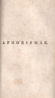 Fáy András: 
Fáy András eredeti meséi és Aphorizmái.
Bétsben, 1820. Pichler Antal betüivel. 2 t. (...