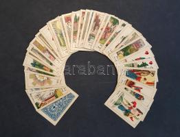 32 lapos vetőkártyacsomag, magyar, szerb, német és horvát feliratokkal (1920 körül)
[Budapest, 1920...