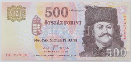 2008. 500Ft "EB 3279688" T:XF, hajtatlan de méretes sarokhajlás Adamo F54G