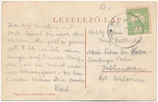 1910 Zabola, Zabala (Háromszék, Treiscaune); mozaiklap 6 képpel: községháza, Bene uradalmi intéző la...