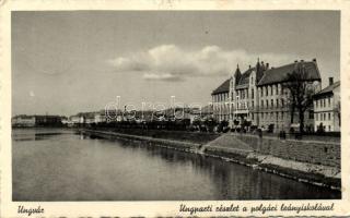 Ungvár quay with girls school