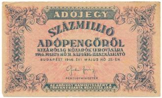 1946. 100.000.000AP T:F,VG  Adamo P55