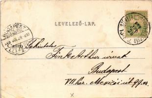 1903 Székelyudvarhely, Odorheiu Secuiesc; sóskerti melegfürdő, Solymossy féle jód-brómos sósfürdő, s...