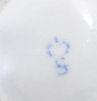 Sitzendorf papagáj. Kézzel festett, jelzett, hibátlan. 14 cm