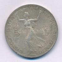 Ausztria 1908. 5K Ag "Ferenc József - Jubileum" T:F Austria 1908. 5 Corona Ag "Franz Joseph - Jubilee" C:F Krause KM#2809