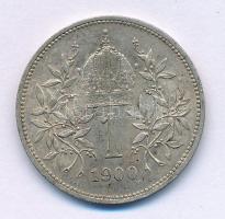 Ausztria 1900. 1K Ag "Ferenc József" T:XF,VF Austria 1900. 1 Corona Ag "Franz Joseph" C:XF,VF Krause KM#2804